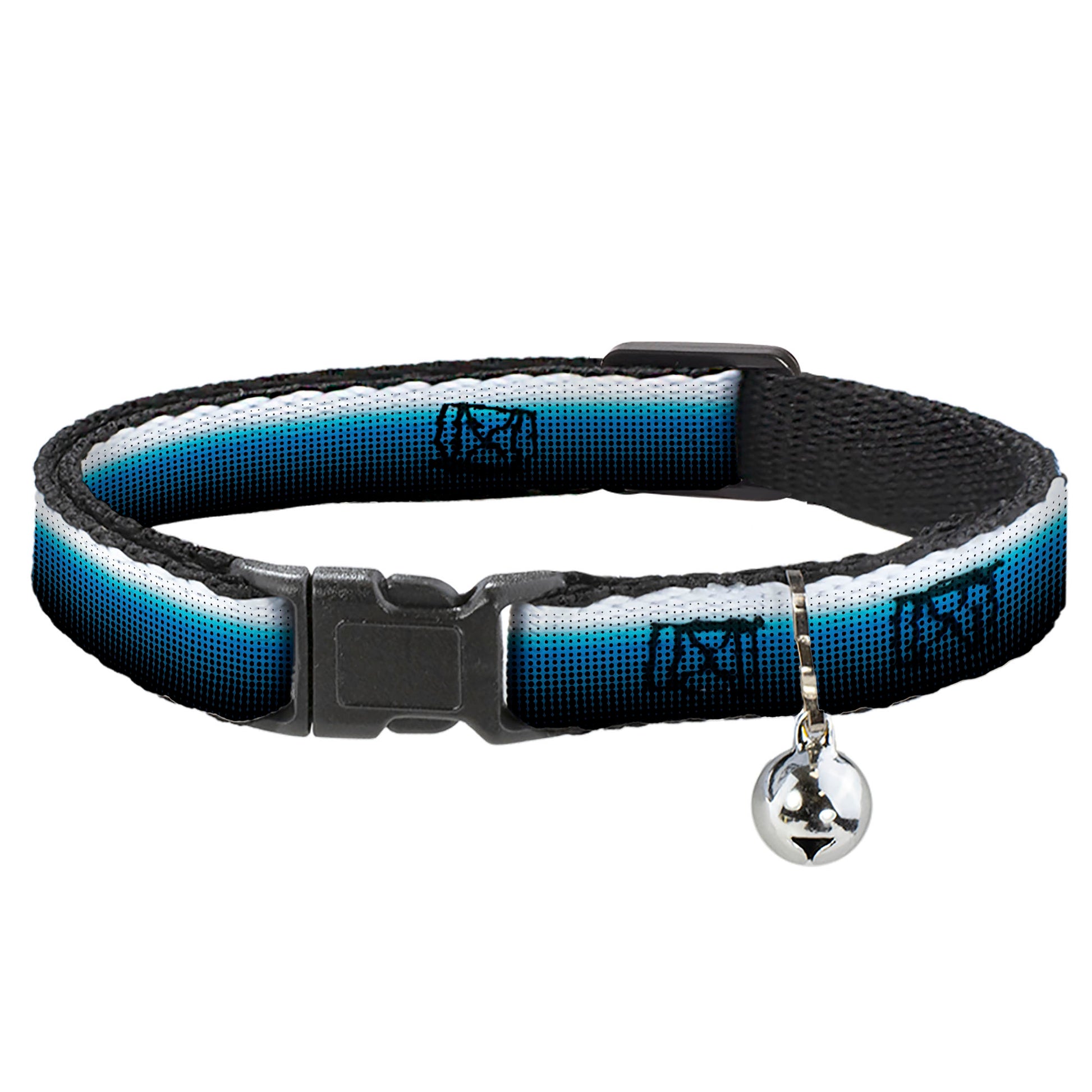 Cat Collar Breakaway - Transitioning Dots White Blue Black Breakaway Cat Collars Buckle-Down