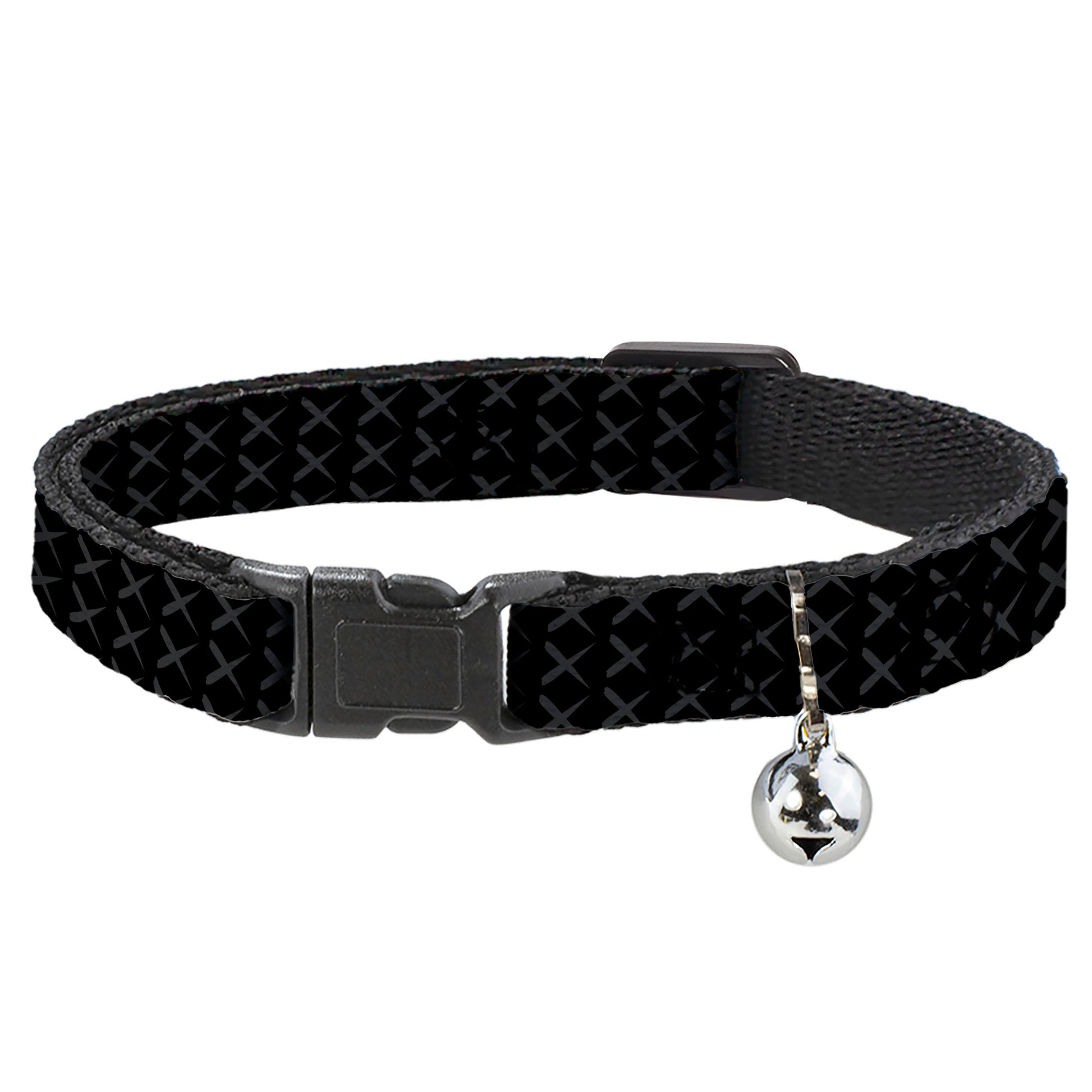 Cat Collar Breakaway - Tread Plate Black Gray Breakaway Cat Collars Buckle-Down