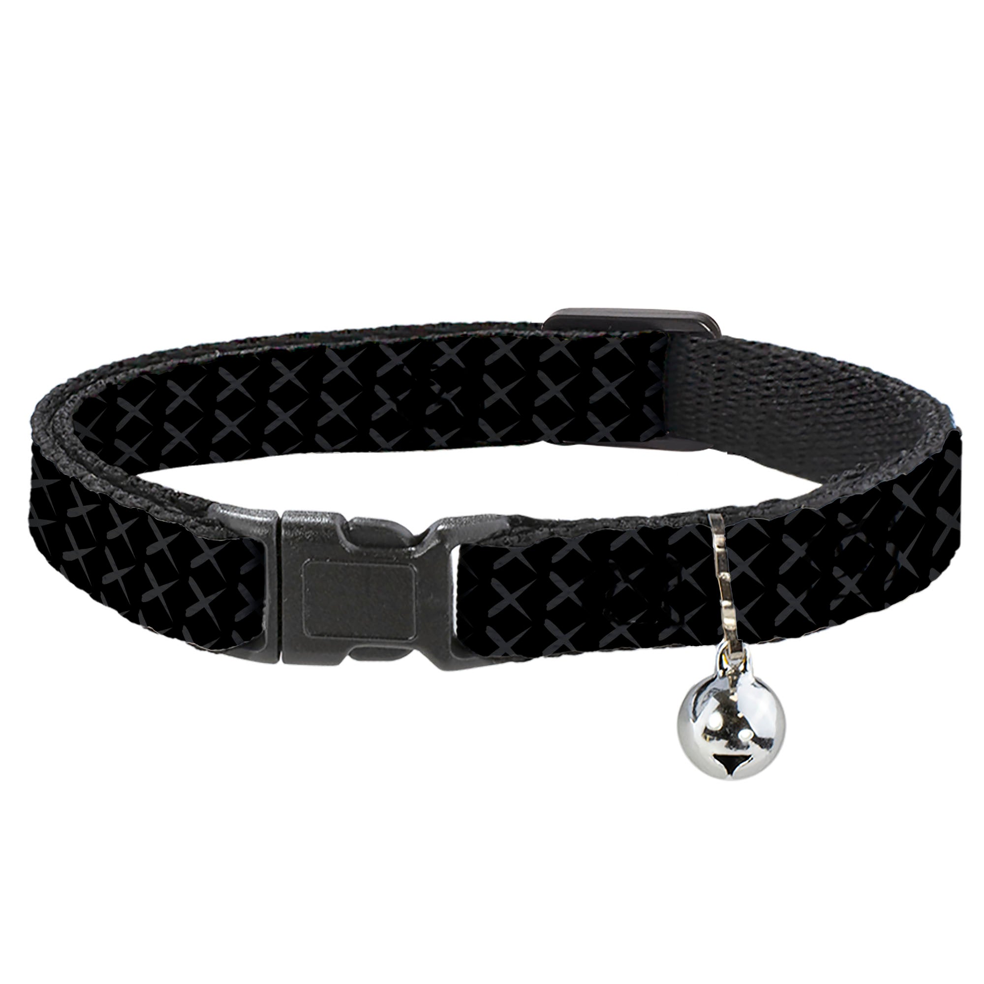Cat Collar Breakaway - Tread Plate Black Gray Breakaway Cat Collars Buckle-Down