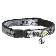 Cat Collar Breakaway - Tokyo Subway Breakaway Cat Collars Buckle-Down