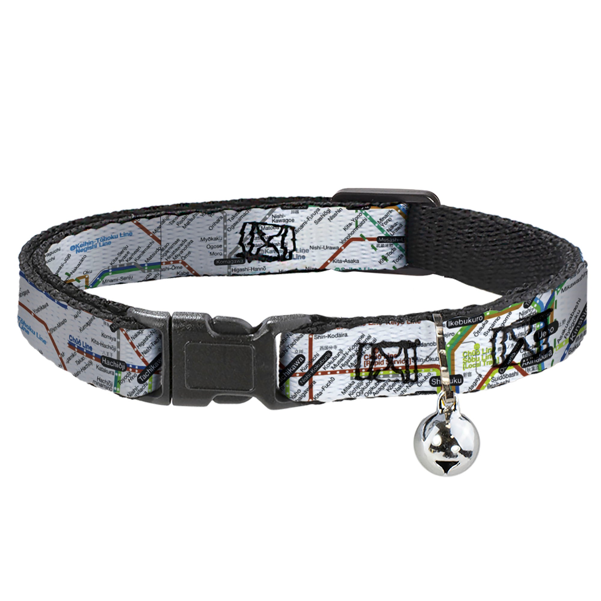 Cat Collar Breakaway - Tokyo Subway Breakaway Cat Collars Buckle-Down