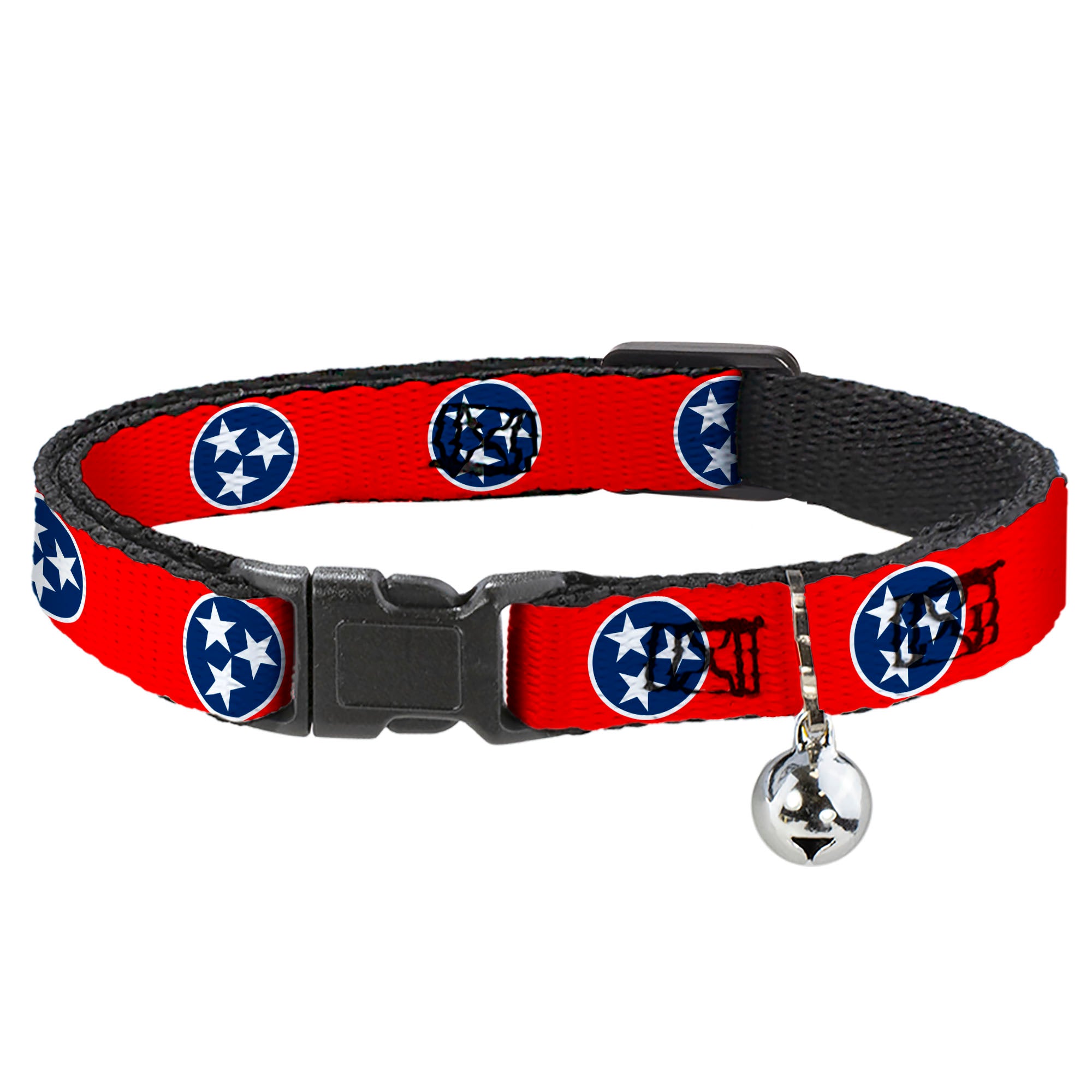 Cat Collar Breakaway - Tennessee Flag Stars Red White Blue Breakaway Cat Collars Buckle-Down