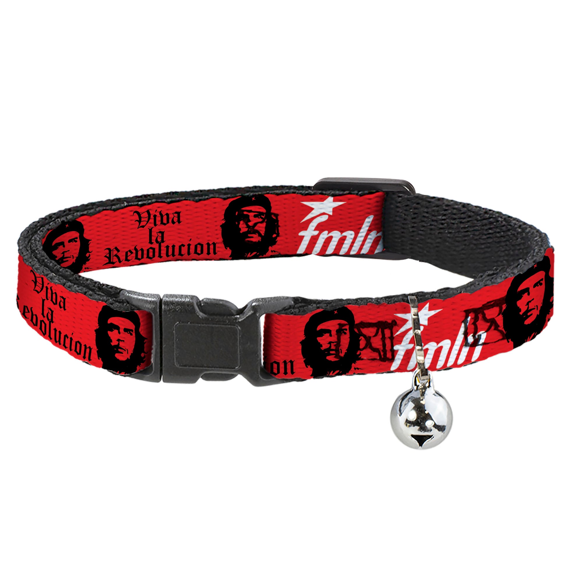 Cat Collar Breakaway - VIVA LA REVOLUCION Che w fmln Red Breakaway Cat Collars Buckle-Down