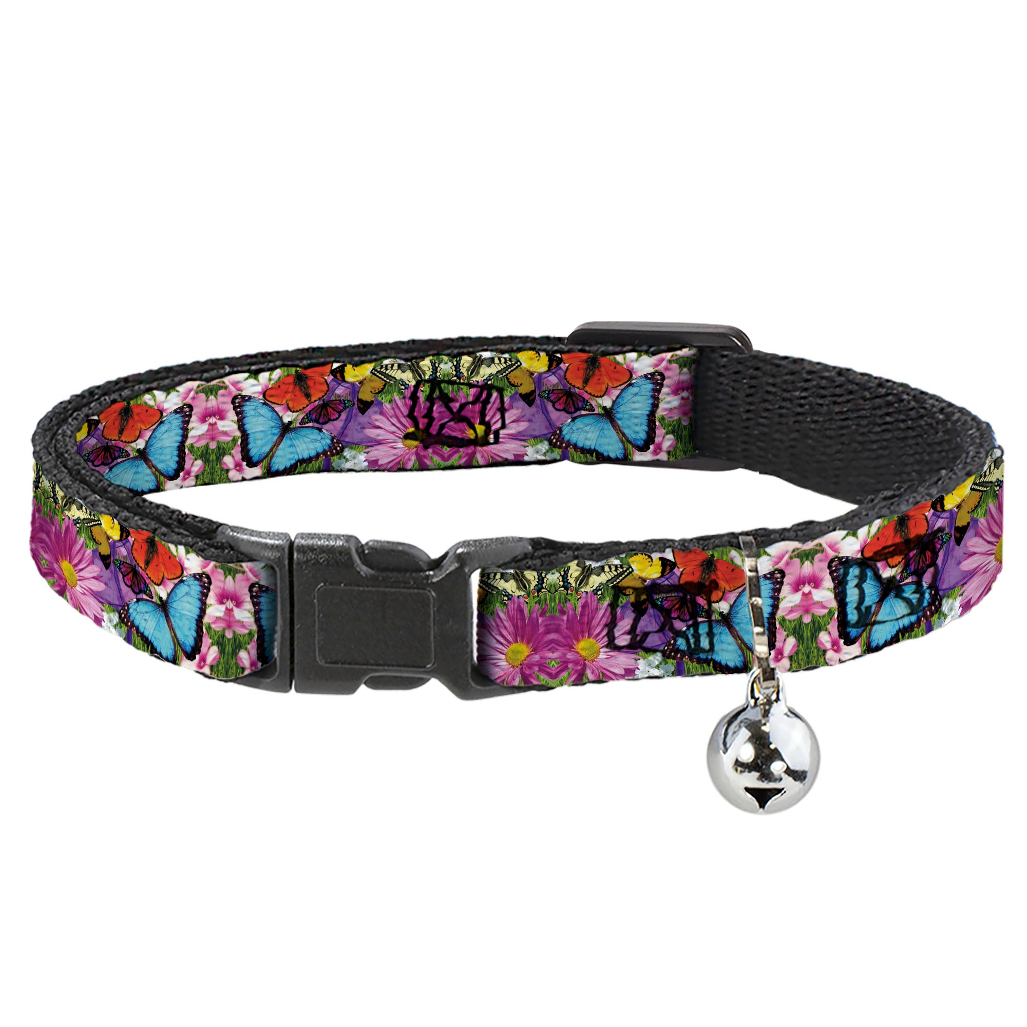 Cat Collar Breakaway - Vivid Butterfly Garden Breakaway Cat Collars Buckle-Down