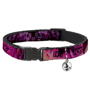 Cat Collar Breakaway - Vivid Floral Collage Pinks Breakaway Cat Collars Buckle-Down