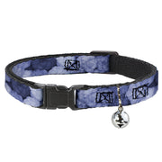 Cat Collar Breakaway - Vivid Floral Collage2 Blues Breakaway Cat Collars Buckle-Down