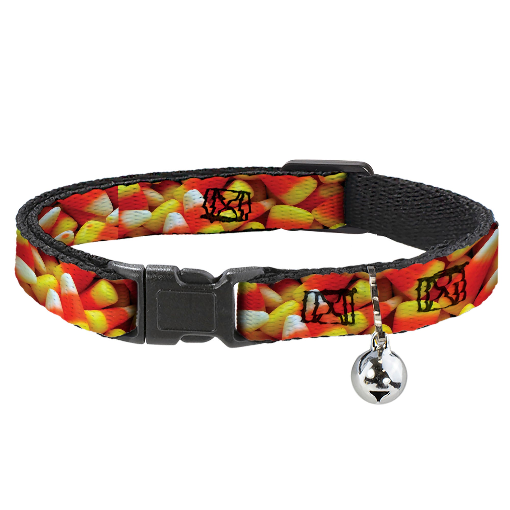 Cat Collar Breakaway - Vivid Candy Corn Stacked Breakaway Cat Collars Buckle-Down