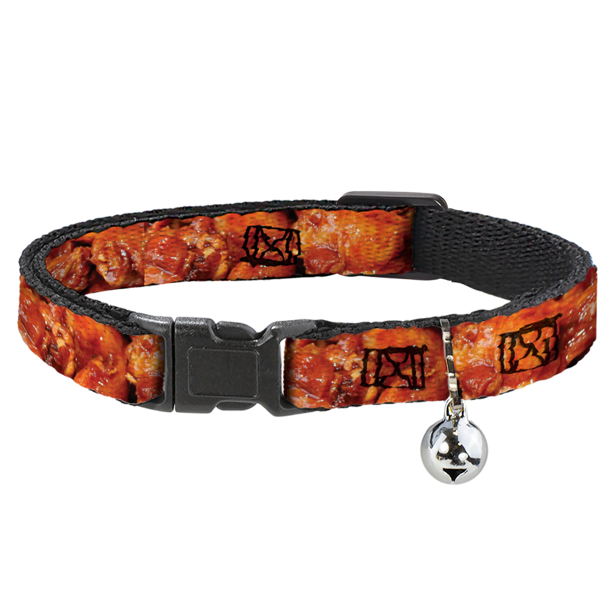 Cat Collar Breakaway - Vivid Hot Wings Stacked Breakaway Cat Collars Buckle-Down