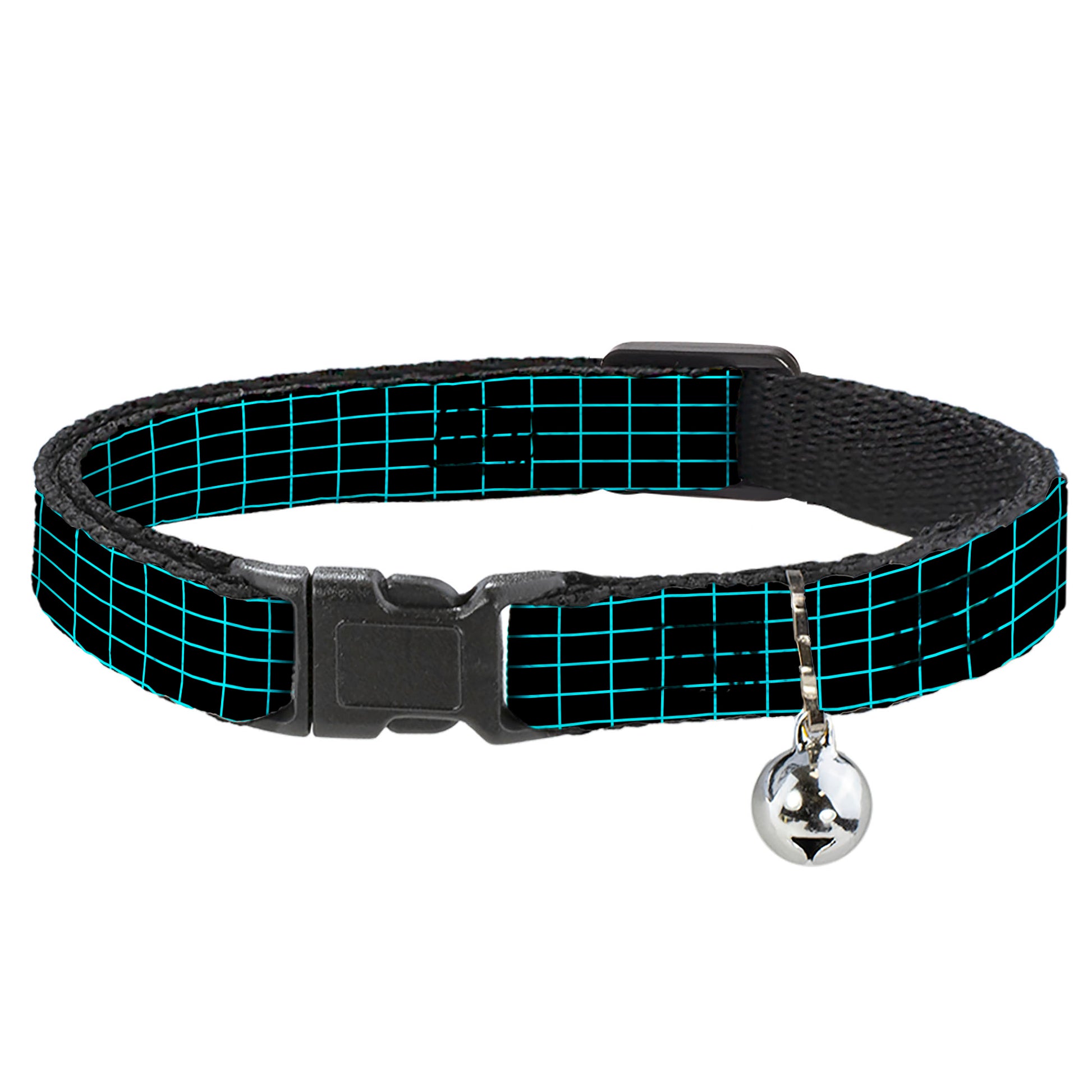 Cat Collar Breakaway - Wire Grid Black Blue Breakaway Cat Collars Buckle-Down