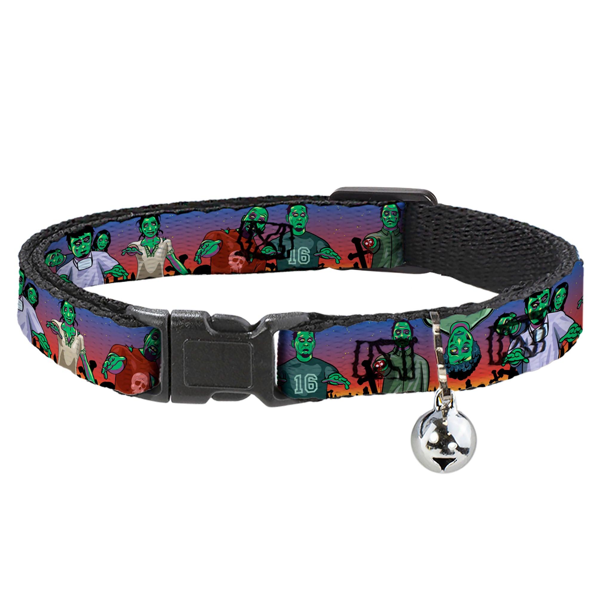 Cat Collar Breakaway - Walking Zombies Breakaway Cat Collars Buckle-Down