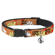 Cat Collar Breakaway - Waffle Chicken Poses Breakaway Cat Collars Buckle-Down