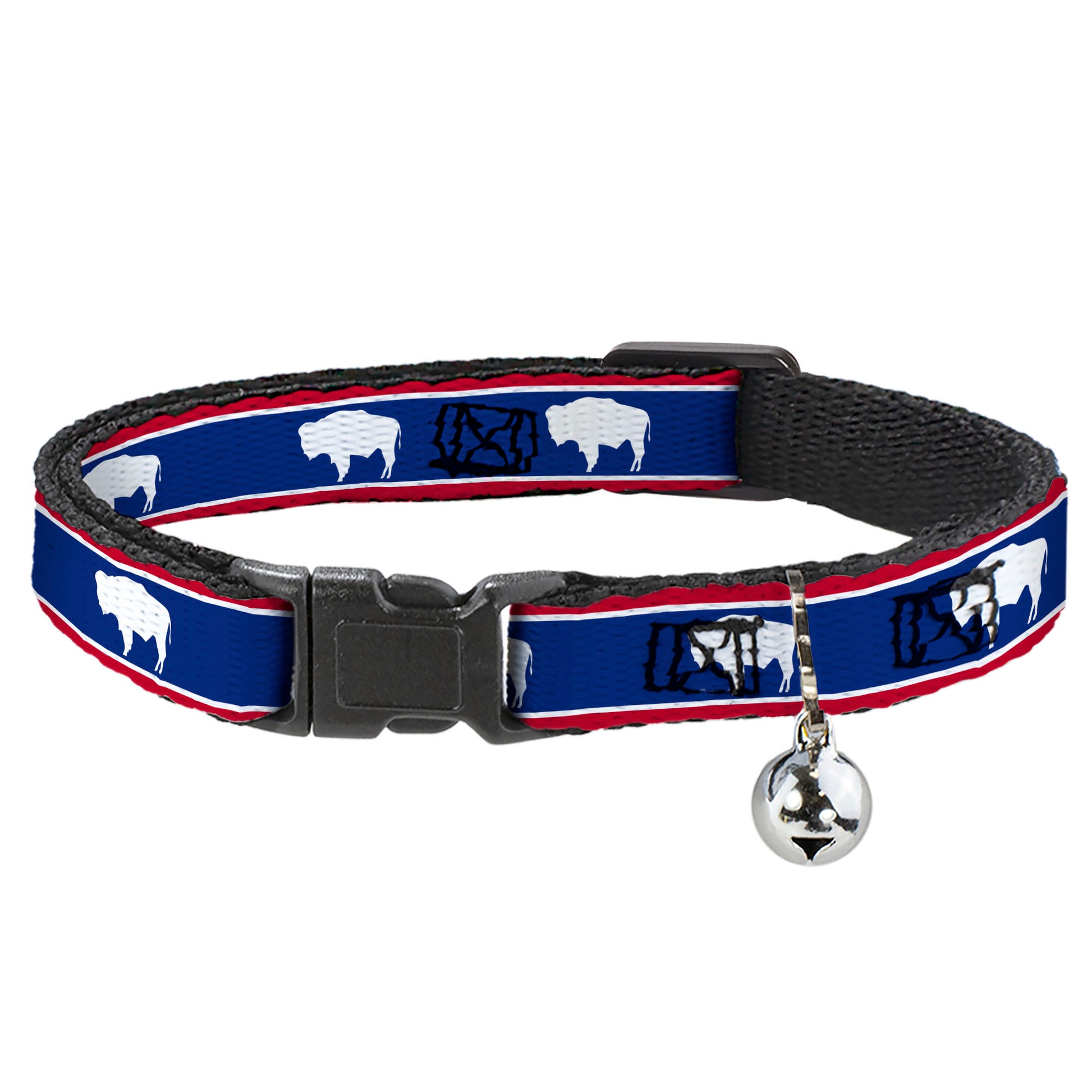 Cat Collar Breakaway - Wyoming Flags Blison Silhouette Breakaway Cat Collars Buckle-Down