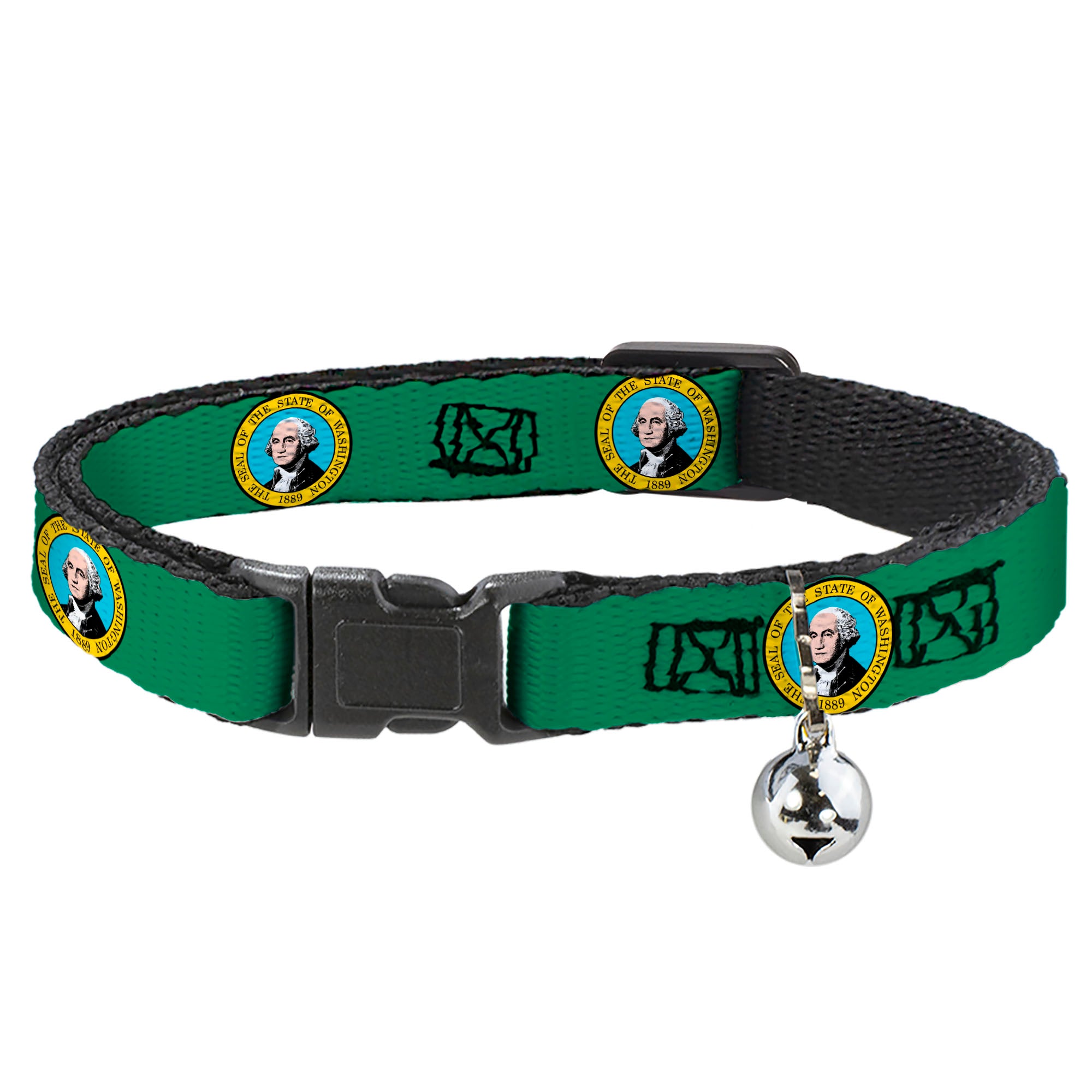 Cat Collar Breakaway - Washington Flag Breakaway Cat Collars Buckle-Down