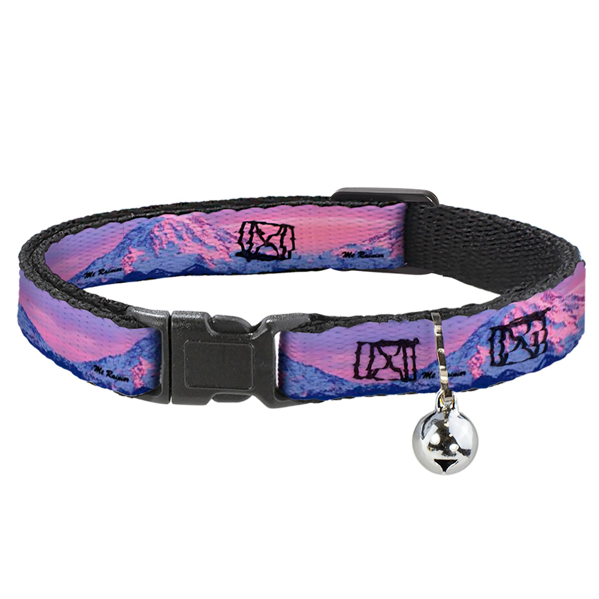 Cat Collar Breakaway - MT. RAINIER Sunset Landscape Breakaway Cat Collars Buckle-Down