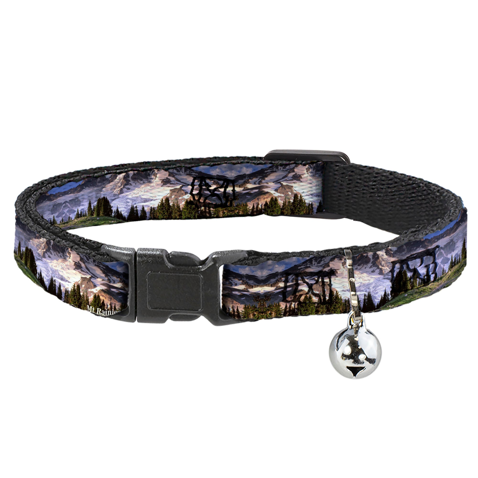Cat Collar Breakaway - MT. RAINIER Valley Landscape Breakaway Cat Collars Buckle-Down