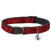 Cat Collar Breakaway - Zebra 2 Red Breakaway Cat Collars Buckle-Down