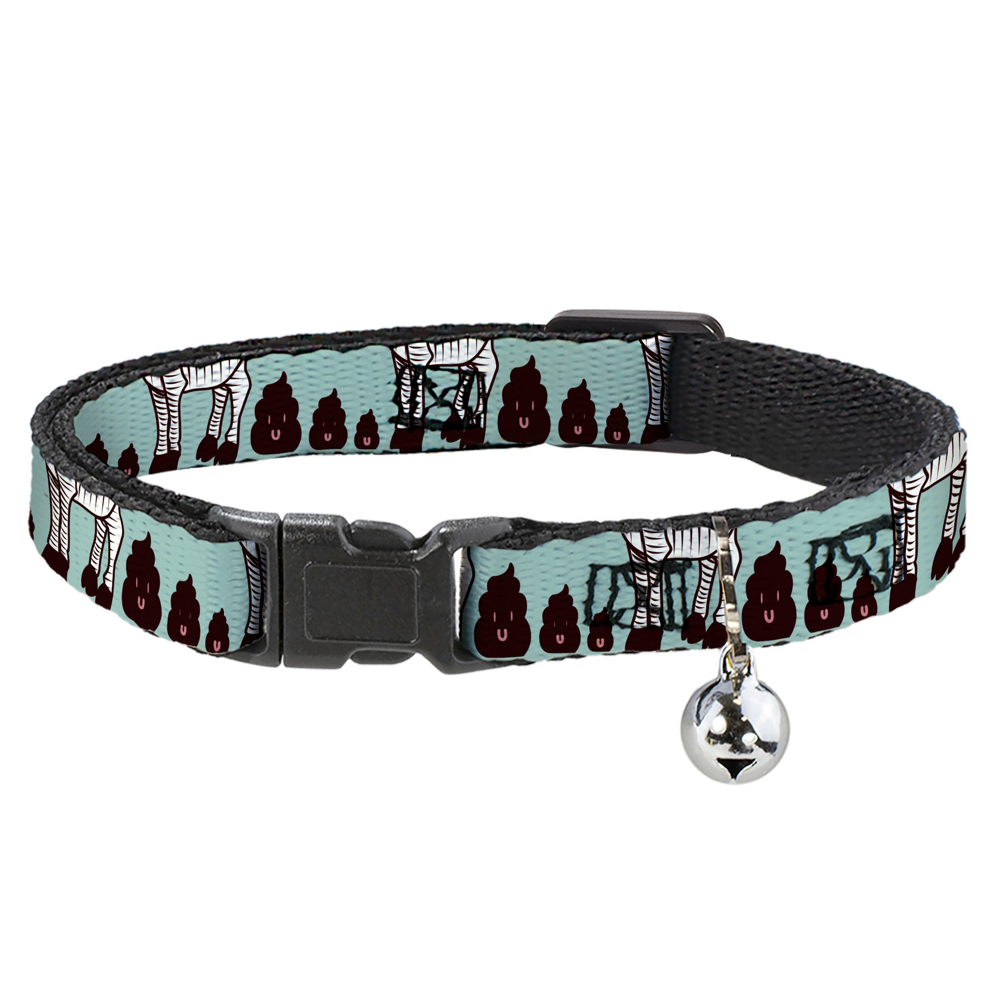 Cat Collar Breakaway - Zebra Poops Color Breakaway Cat Collars Buckle-Down