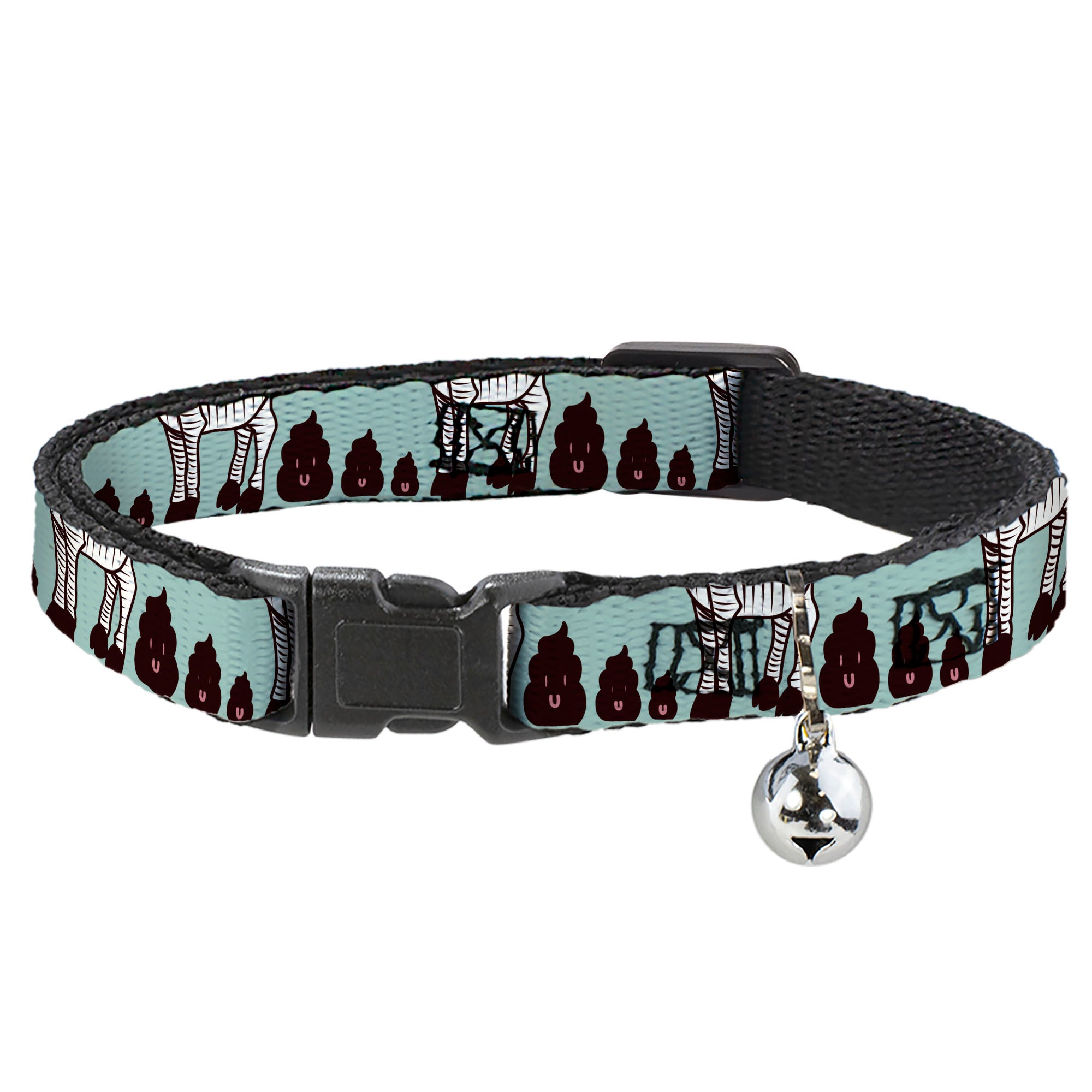 Cat Collar Breakaway - Zebra Poops Color Breakaway Cat Collars Buckle-Down
