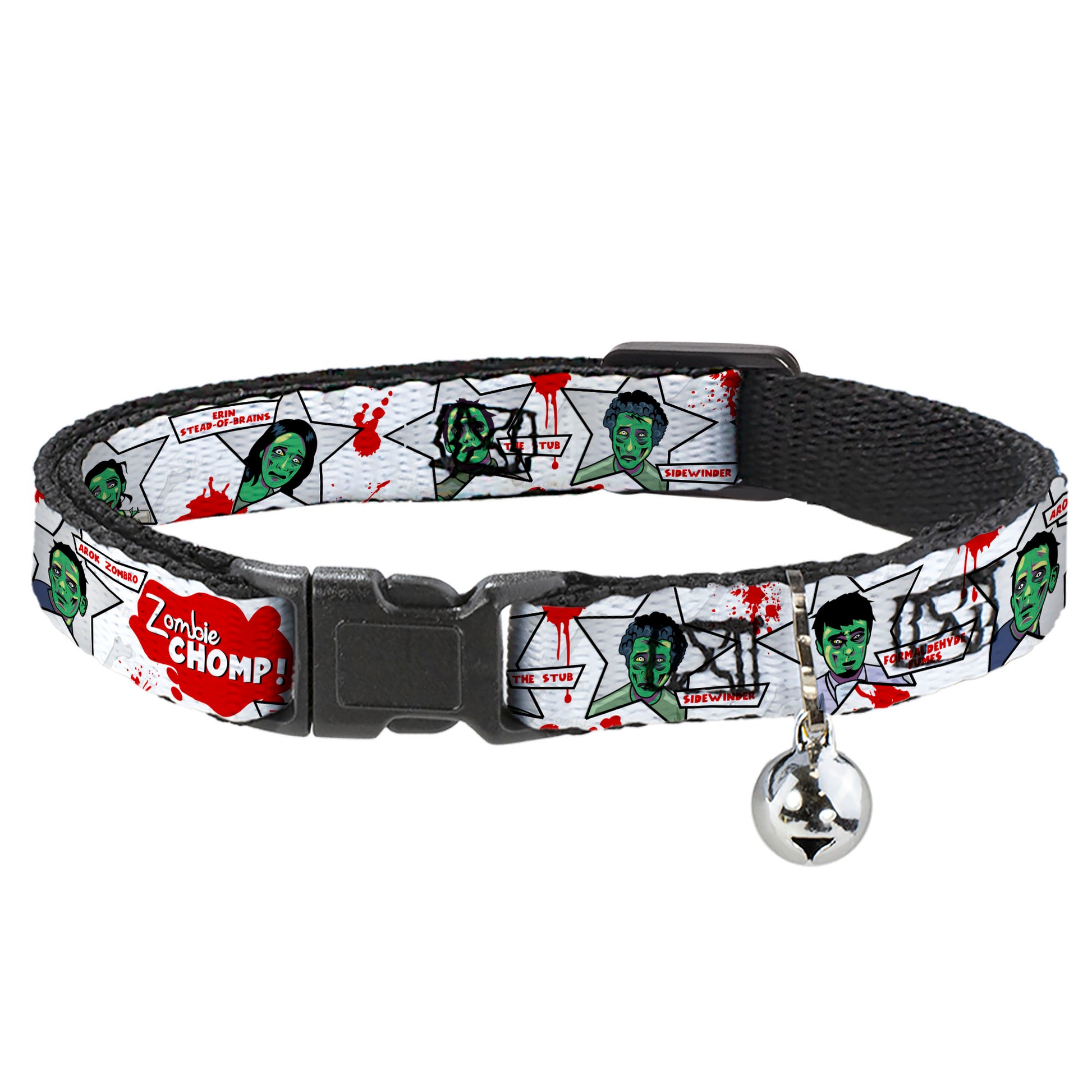 Cat Collar Breakaway - Zombie CHOMP! Breakaway Cat Collars Buckle-Down