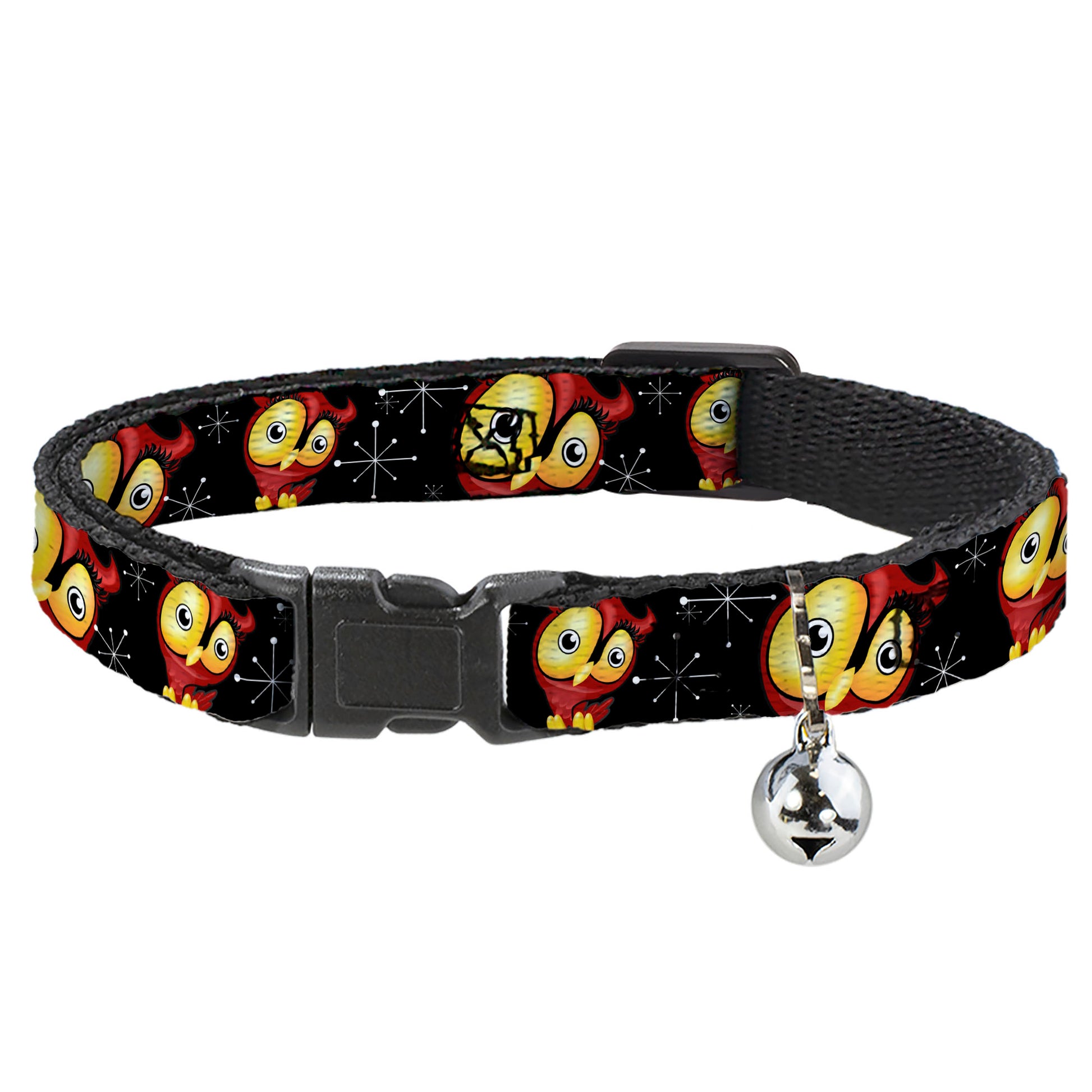 Cat Collar Breakaway - Big Eye Owl Breakaway Cat Collars Buckle-Down
