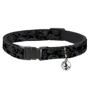 Cat Collar Breakaway - Bandana Black Gray Breakaway Cat Collars Buckle-Down