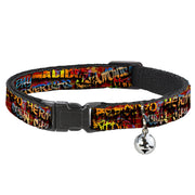 Cat Collar Breakaway - Beach Tags Paint Splatter Brick Wall Beach Scenes Breakaway Cat Collars Buckle-Down
