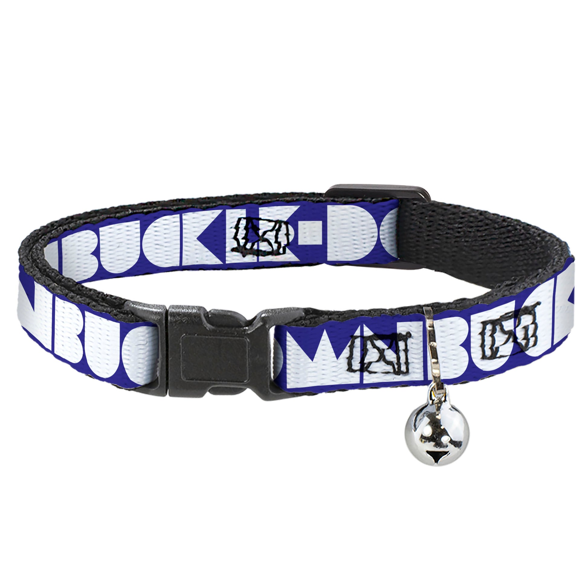 Cat Collar Breakaway - BUCKLE-DOWN Shapes Blue White Breakaway Cat Collars Buckle-Down