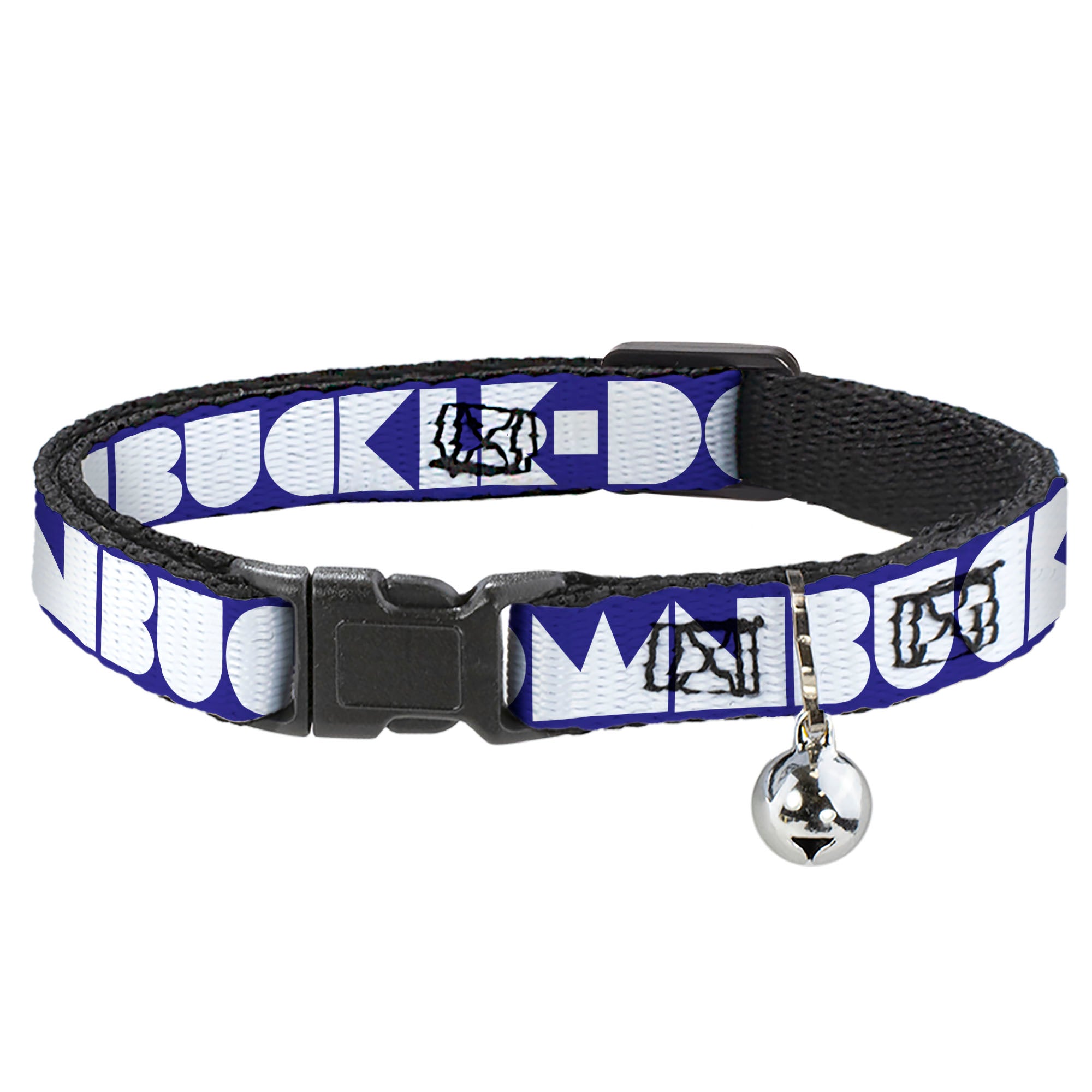 Cat Collar Breakaway - BUCKLE-DOWN Shapes Blue White Breakaway Cat Collars Buckle-Down
