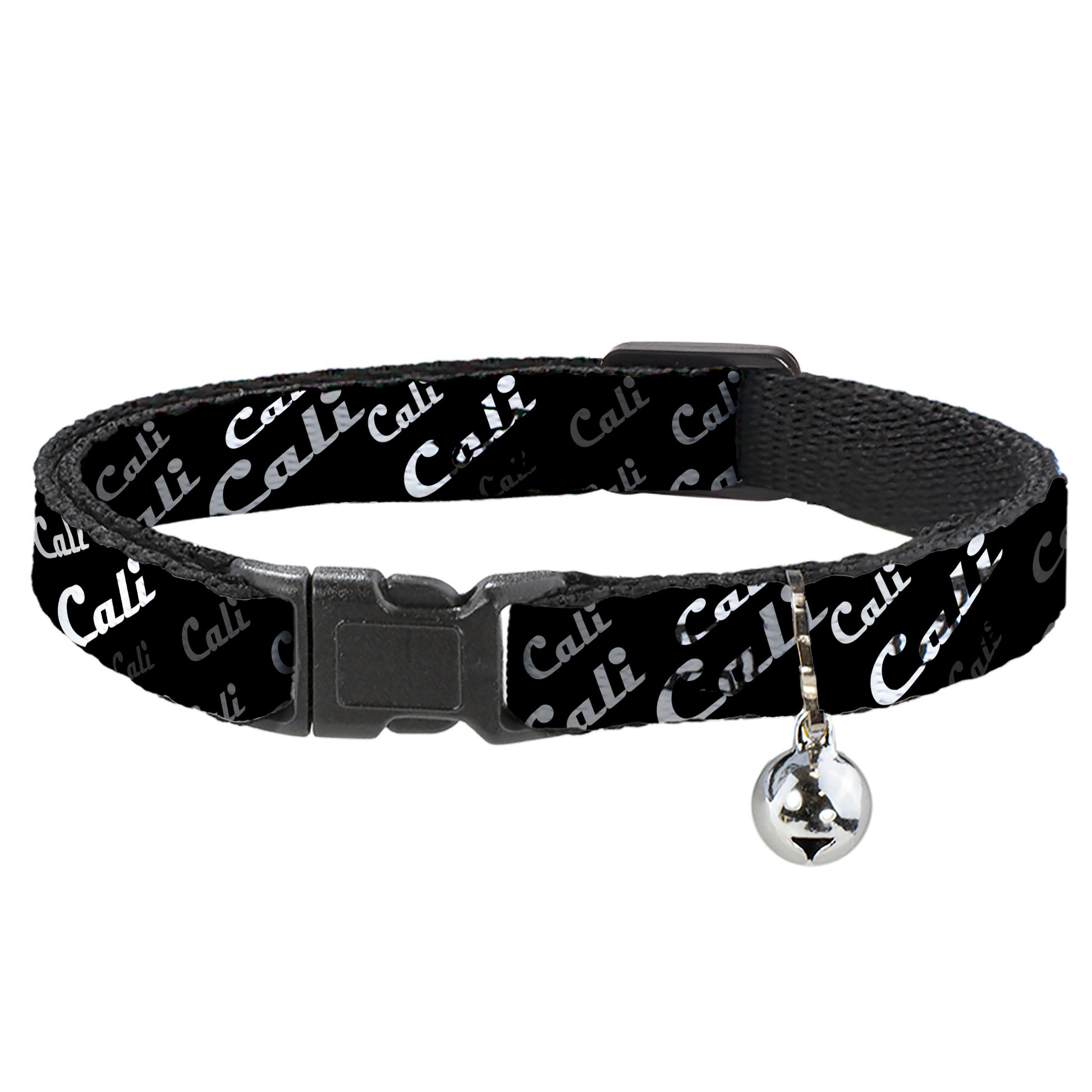 Cat Collar Breakaway - CALI Fade Diagonal Black Gray White Breakaway Cat Collars Buckle-Down
