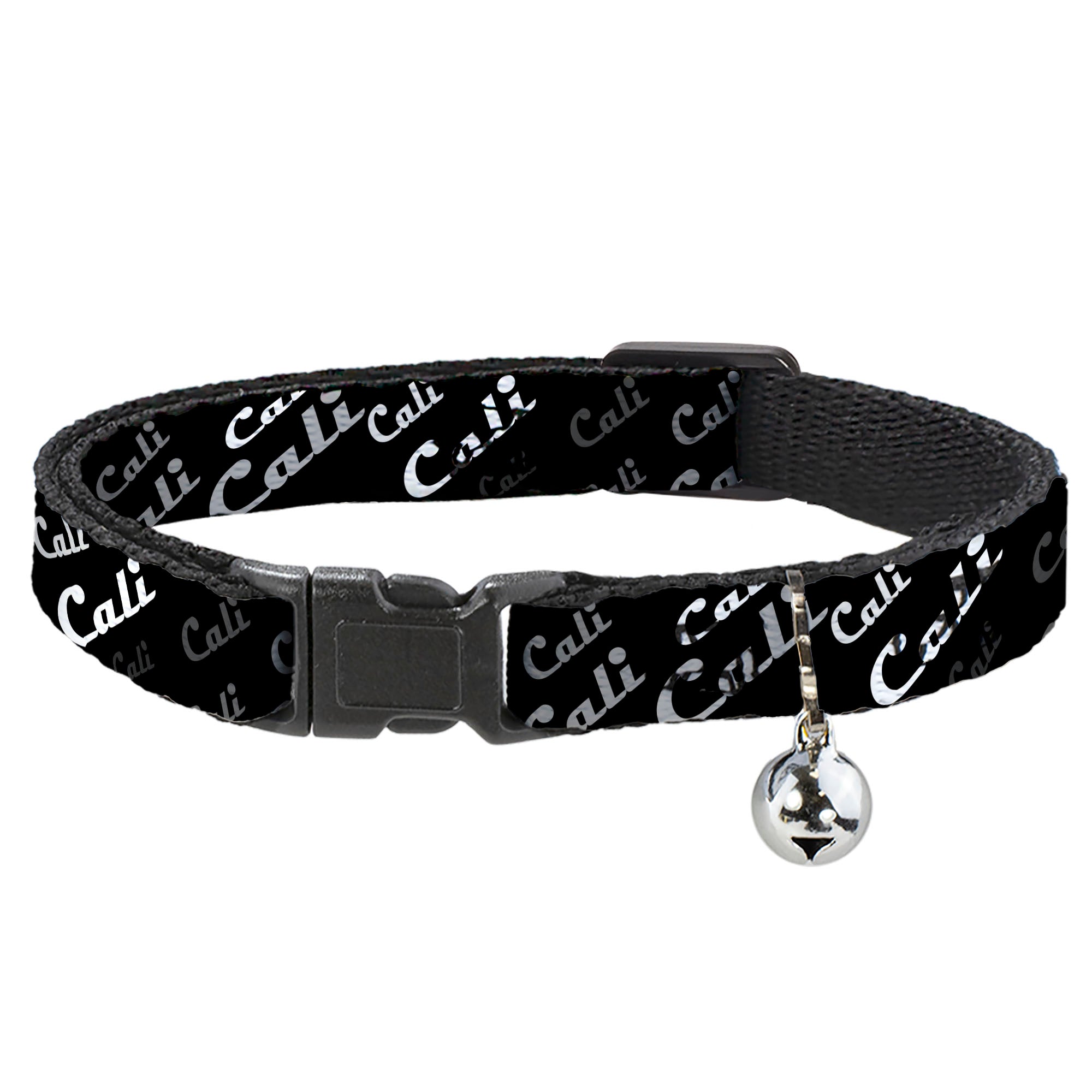 Cat Collar Breakaway - CALI Fade Diagonal Black Gray White Breakaway Cat Collars Buckle-Down