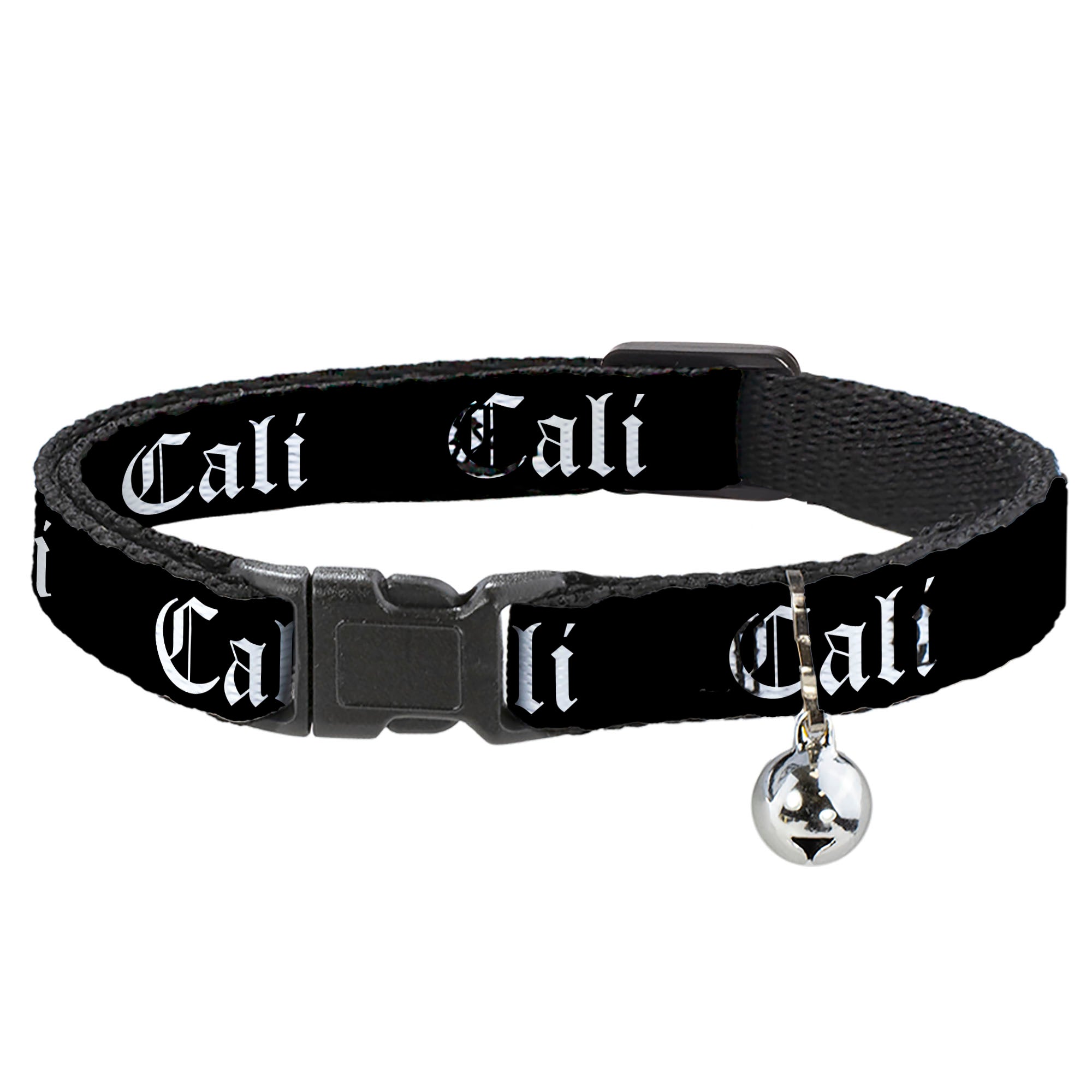 Cat Collar Breakaway - CALI Old English Black White Breakaway Cat Collars Buckle-Down