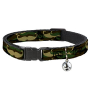 Cat Collar Breakaway - Camo'stache Breakaway Cat Collars Buckle-Down