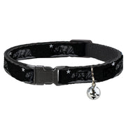 Cat Collar Breakaway - Cali Bear Black Grays Breakaway Cat Collars Buckle-Down