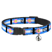 Cat Collar Breakaway - Colorado Flags Pastel Breakaway Cat Collars Buckle-Down
