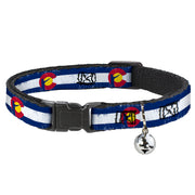 Cat Collar Breakaway - Colorado Flag Fisher Weathered Breakaway Cat Collars Buckle-Down