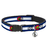 Cat Collar Breakaway - Colorado Flag Marijuana Leaf Breakaway Cat Collars Buckle-Down