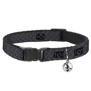 Cat Collar Breakaway - Diamond Plate Grays Breakaway Cat Collars Buckle-Down