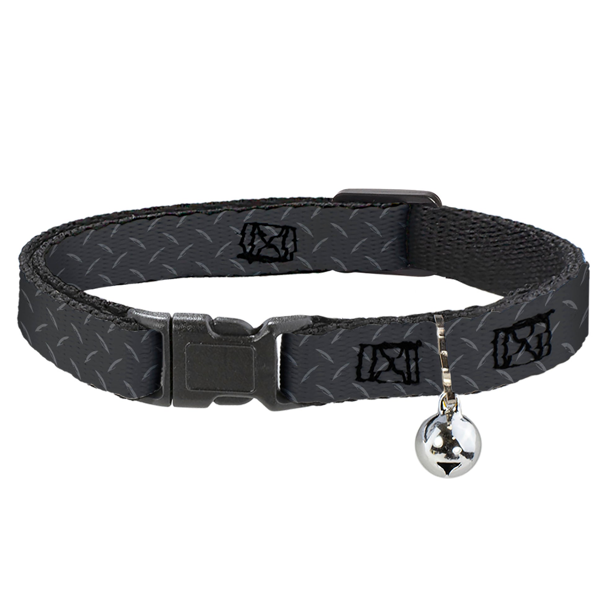 Cat Collar Breakaway - Diamond Plate Grays Breakaway Cat Collars Buckle-Down