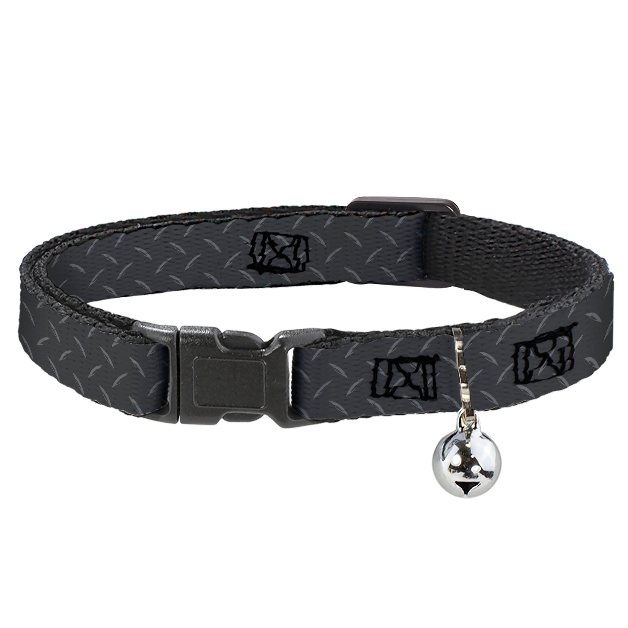 Cat Collar Breakaway - Diamond Plate Grays Breakaway Cat Collars Buckle-Down