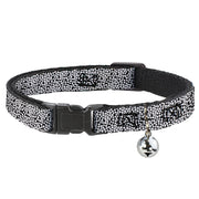 Cat Collar Breakaway - Ditsy Floral Black White Red Breakaway Cat Collars Buckle-Down