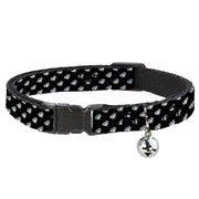 Cat Collar Breakaway - Diamonds Diagonal Black White Breakaway Cat Collars Buckle-Down