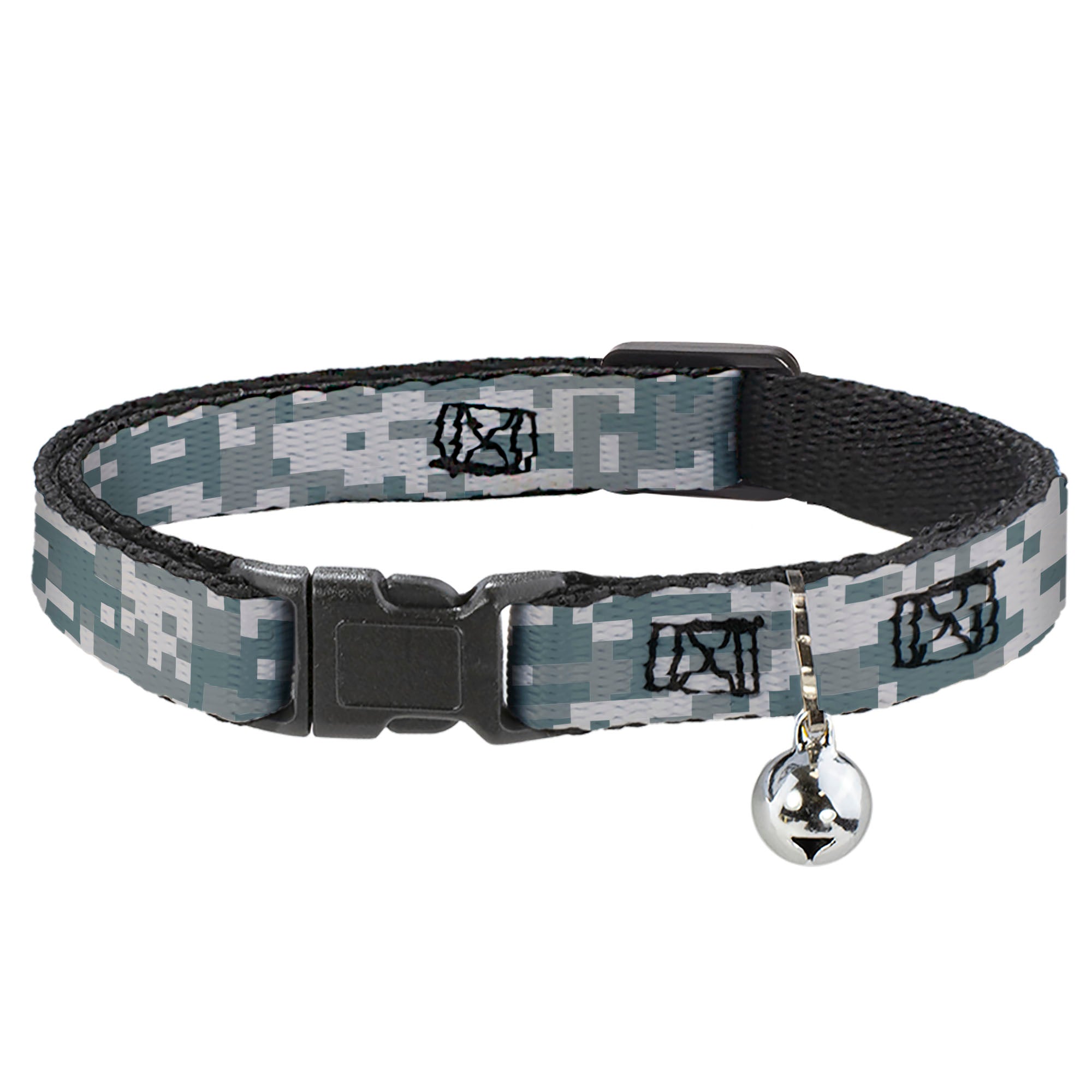 Cat Collar Breakaway - Digital Camo2 Grays Breakaway Cat Collars Buckle-Down