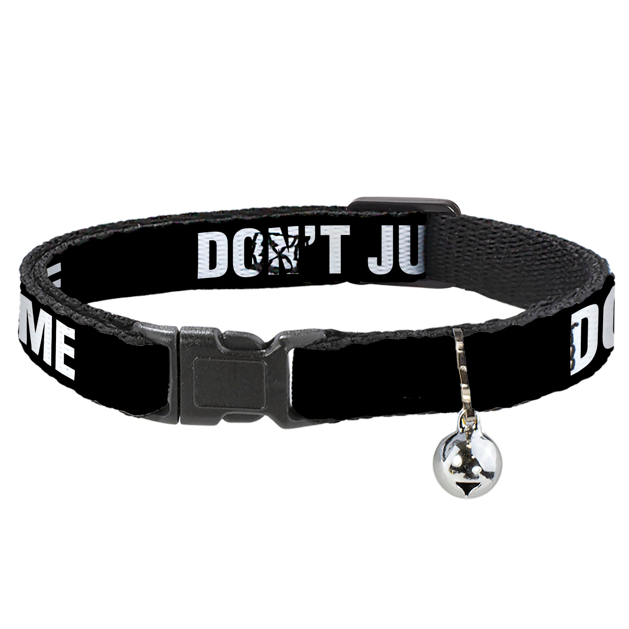 Cat Collar Breakaway - DON'T JUDGE ME Black White Breakaway Cat Collars Buckle-Down