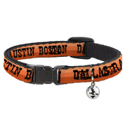 Breakaway Cat Collar with Bell - Dallas-Raleigh-Tennessee-Austin-Boston Stripes Browns/Black Breakaway Cat Collars Buckle-Down   