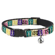Cat Collar Breakaway - Flip Flops5 C U Sand Multi Color Breakaway Cat Collars Buckle-Down