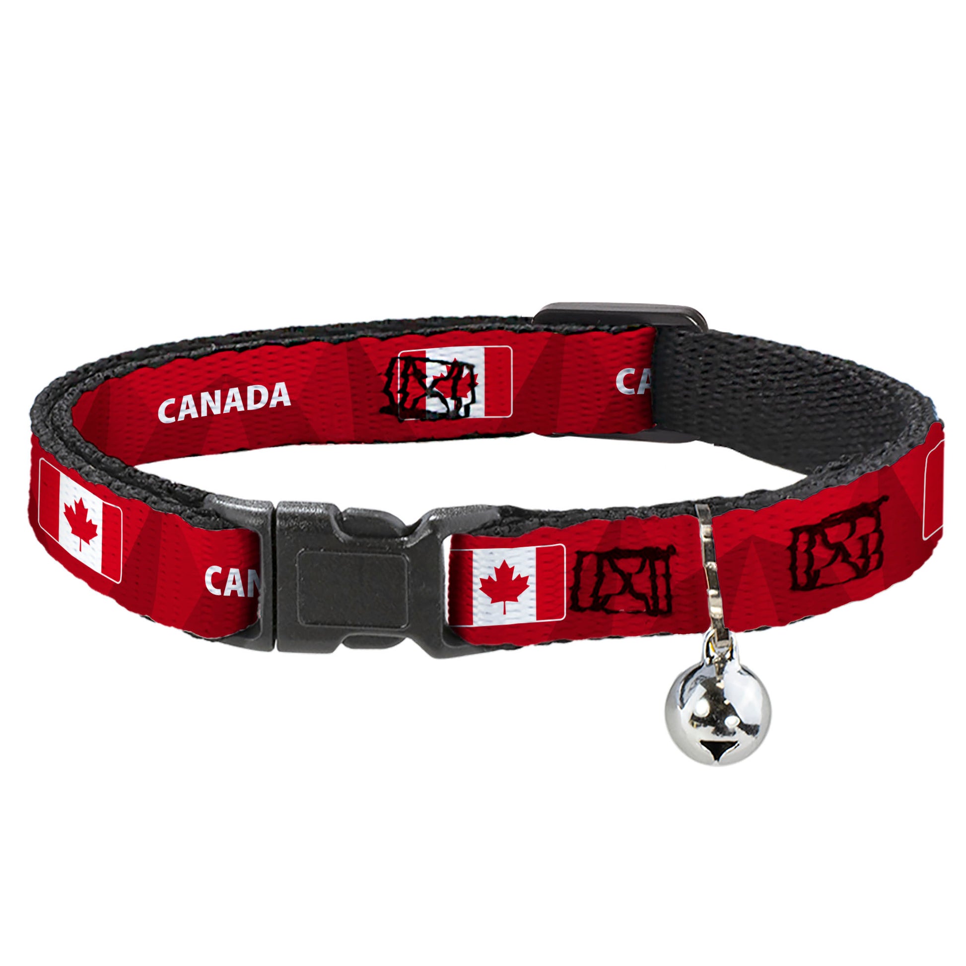 Breakaway Cat Collar with Bell - Global Soccer Cup Series Canada Spirit Flag Breakaway Cat Collars Buckle-Down