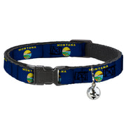 Cat Collar Breakaway - Montana Flags Breakaway Cat Collars Buckle-Down