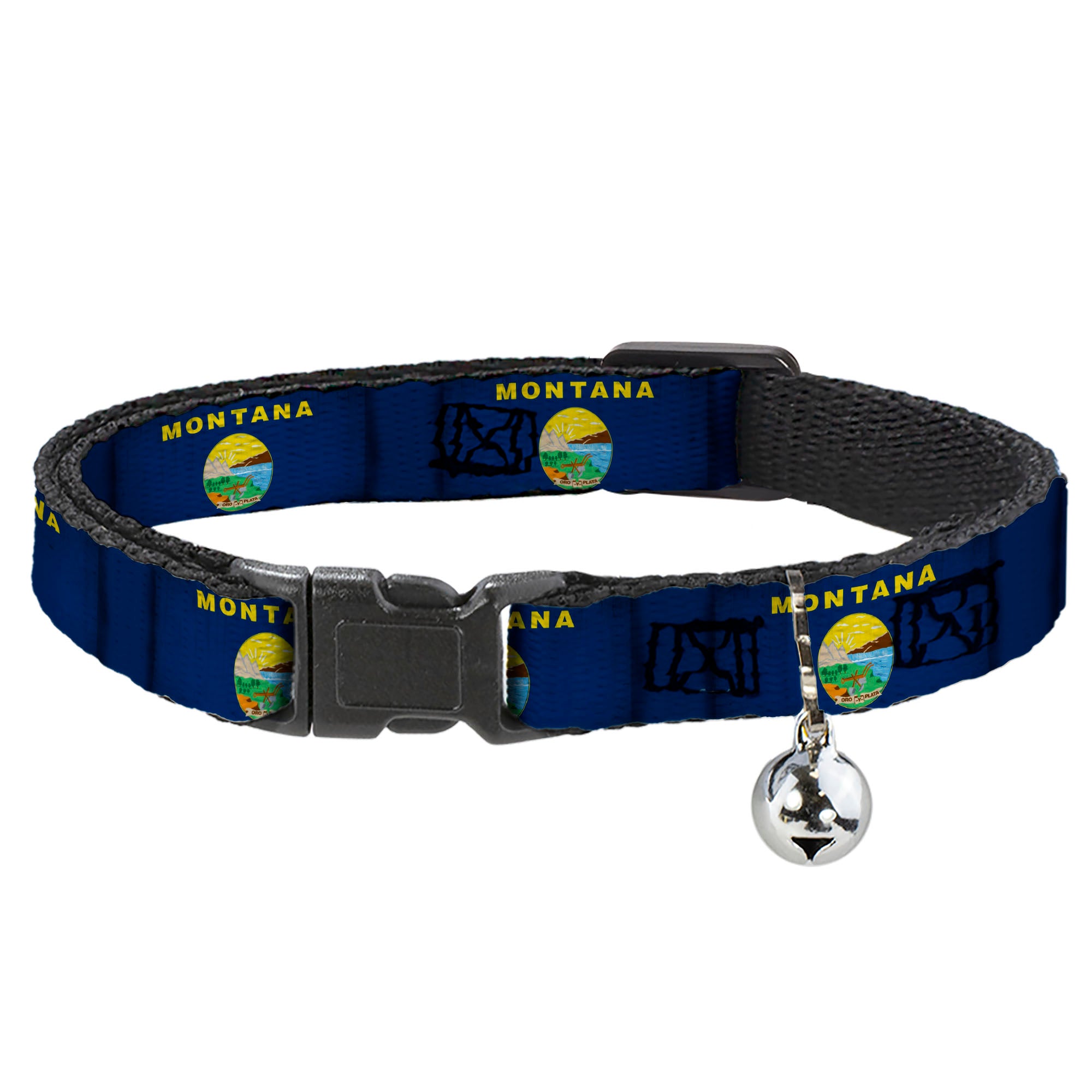 Cat Collar Breakaway - Montana Flags Breakaway Cat Collars Buckle-Down