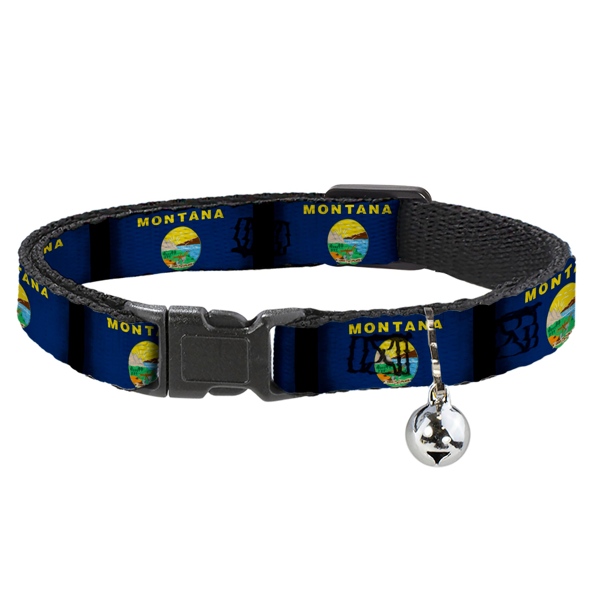 Cat Collar Breakaway - Montana Flags2 Breakaway Cat Collars Buckle-Down