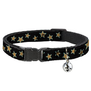 Cat Collar Breakaway - Multi Stars Black Leopard Baby Blue Outline Breakaway Cat Collars Buckle-Down